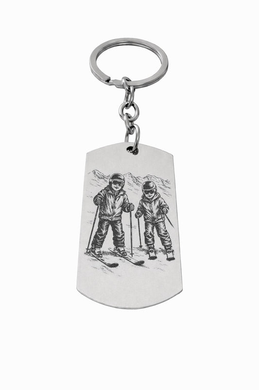 Grand porte-clés plaque militaire