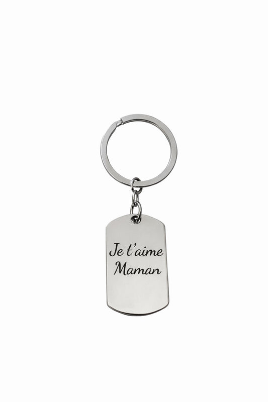 Petit porte-clés plaque militaire